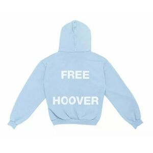 Free Larry Hoover Hoodie Light Blue Kanye West x Drake Large